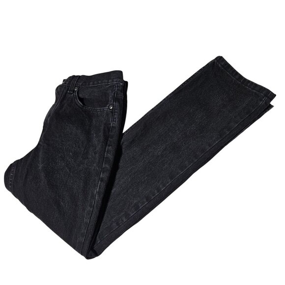 George Jeans Mens Size 29 X 30 Straight Leg Mid Rise Black Denim Pants GMO8466 - Picture 1 of 5